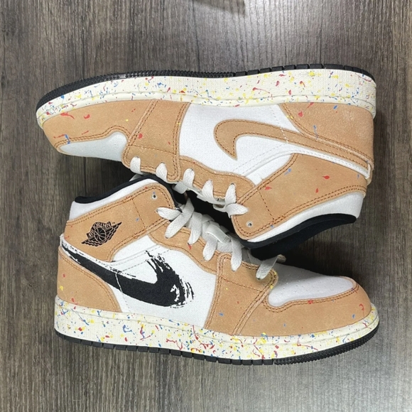jordan paint splatter shoes